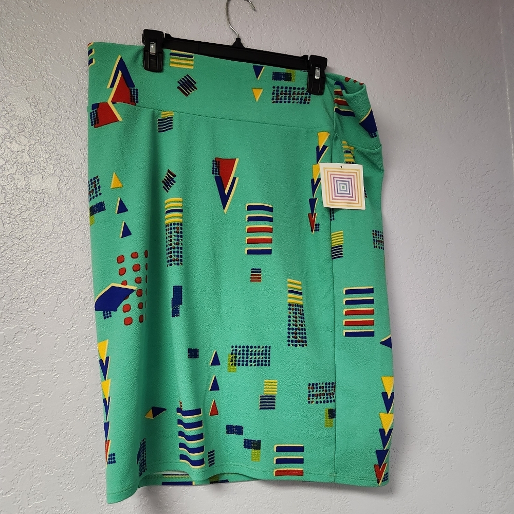 LuLaRoe Mint Skirt 3XL